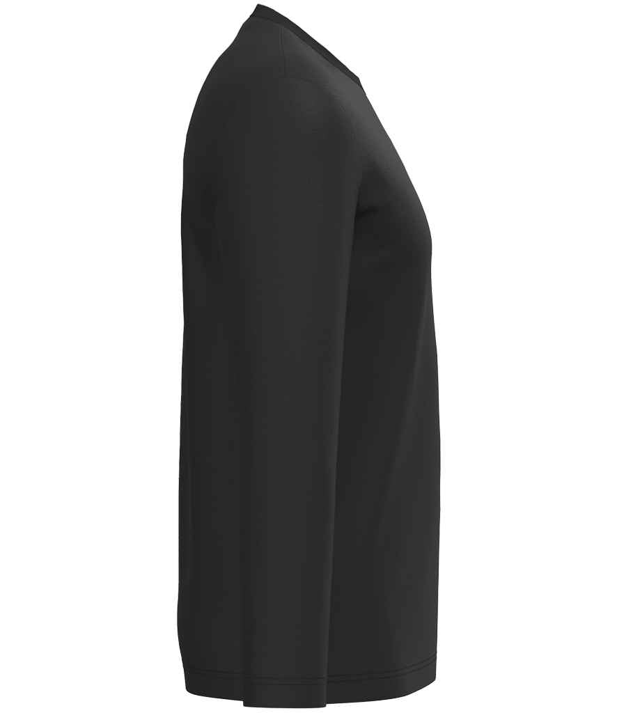 Native Spirit Unisex Long Sleeve T-Shirt in Black, side view