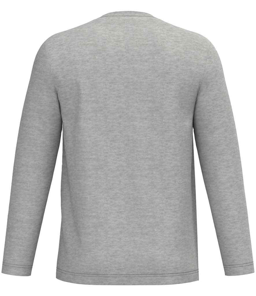 Native Spirit Unisex Long Sleeve T-Shirt in Moon Grey Heather, back view