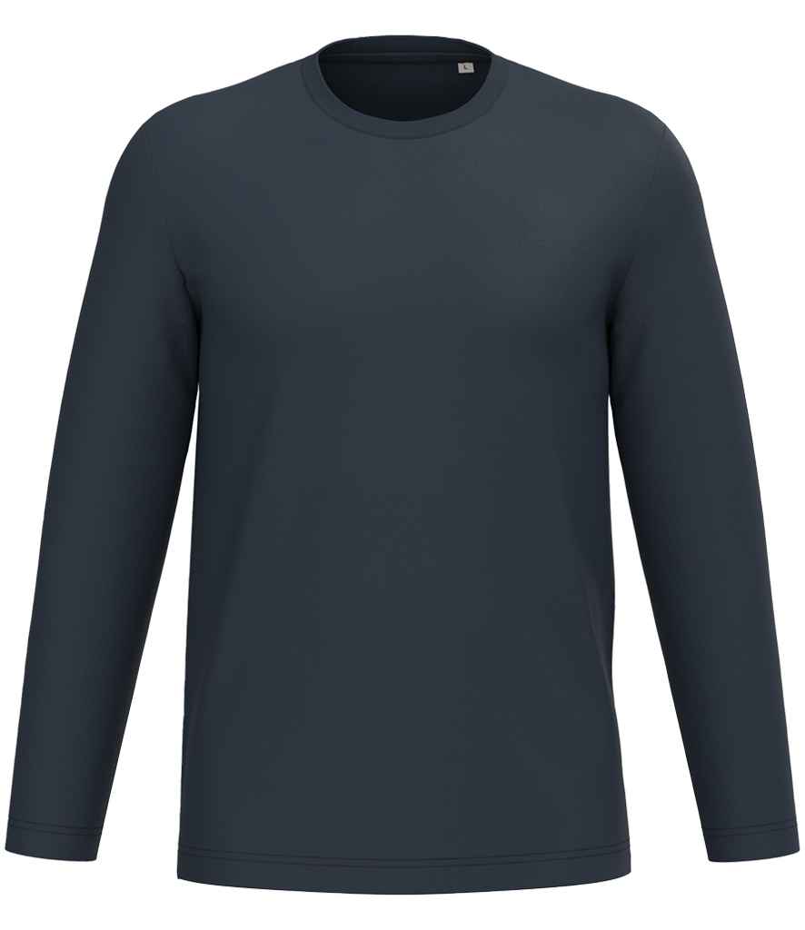 Native Spirit Unisex Long Sleeve T-Shirt in Navy, front view