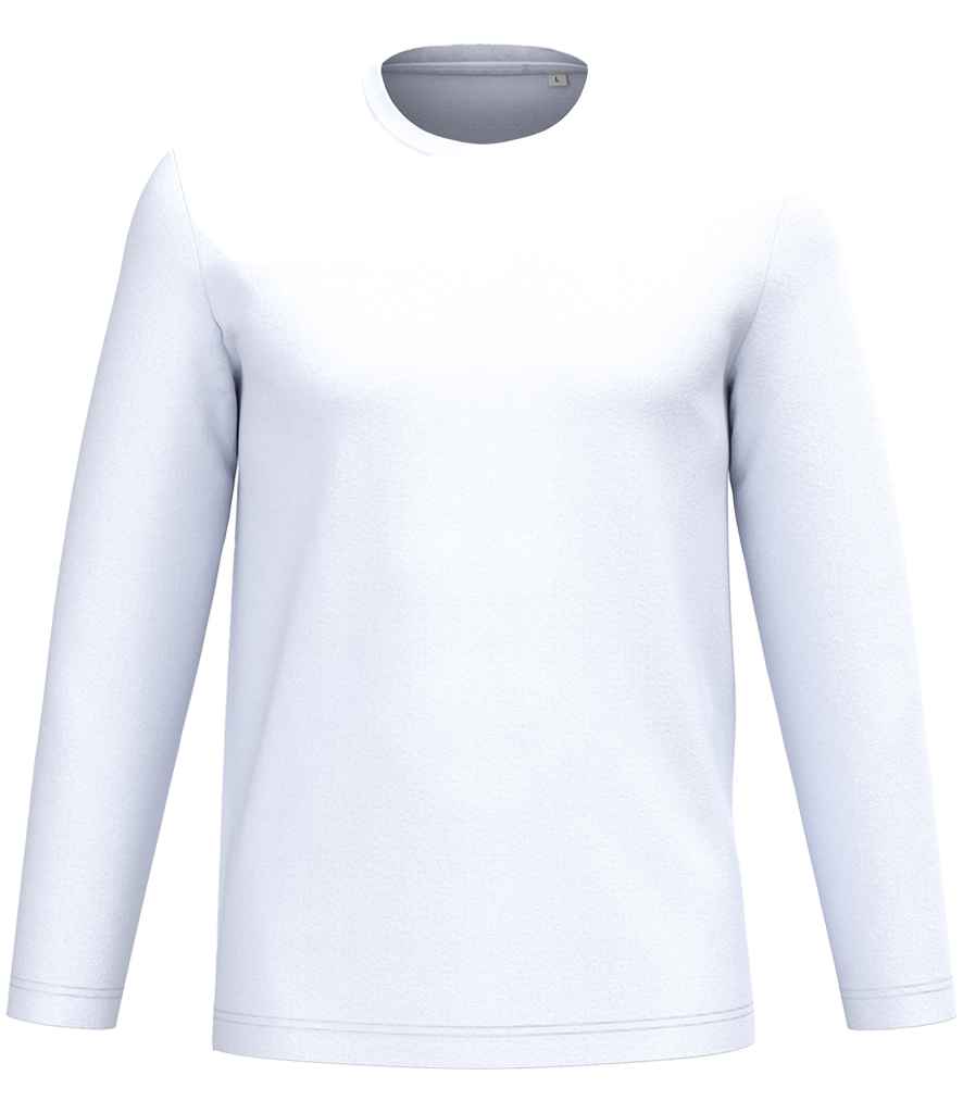 Native Spirit Unisex Long Sleeve T-Shirt in White, front view