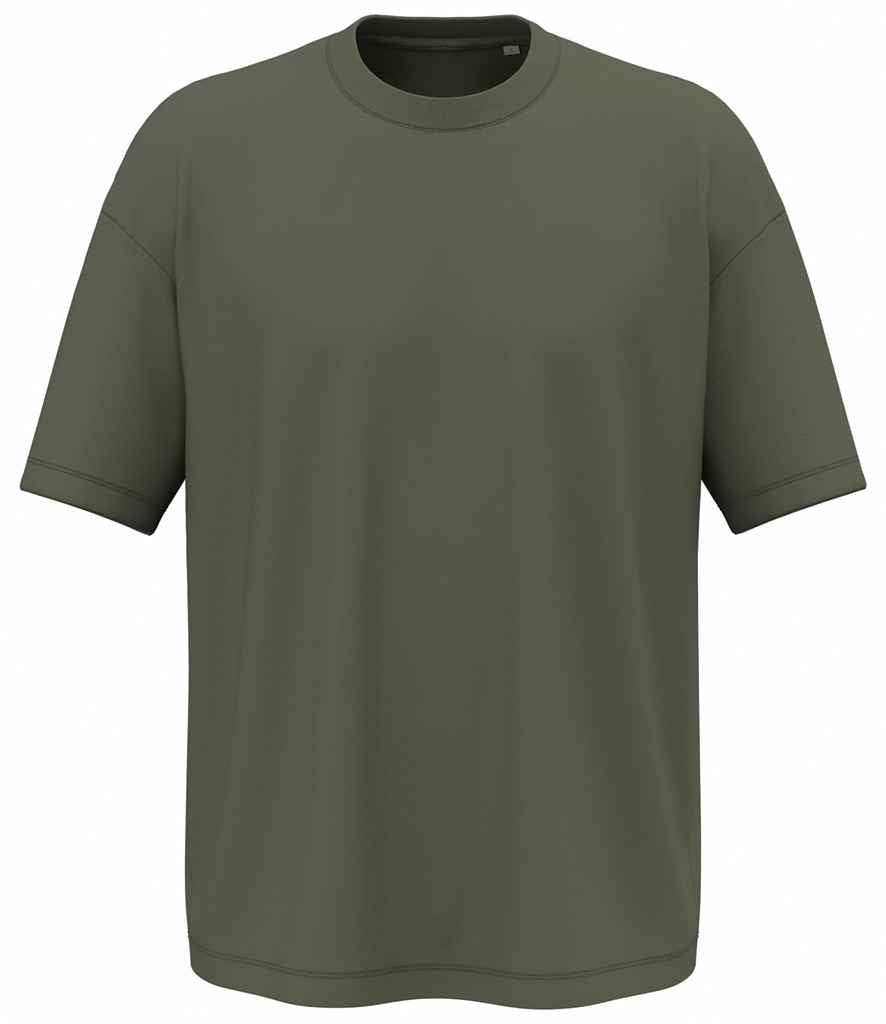 Native Spirit Oversized T-Shirt in Organic Khaki, front view