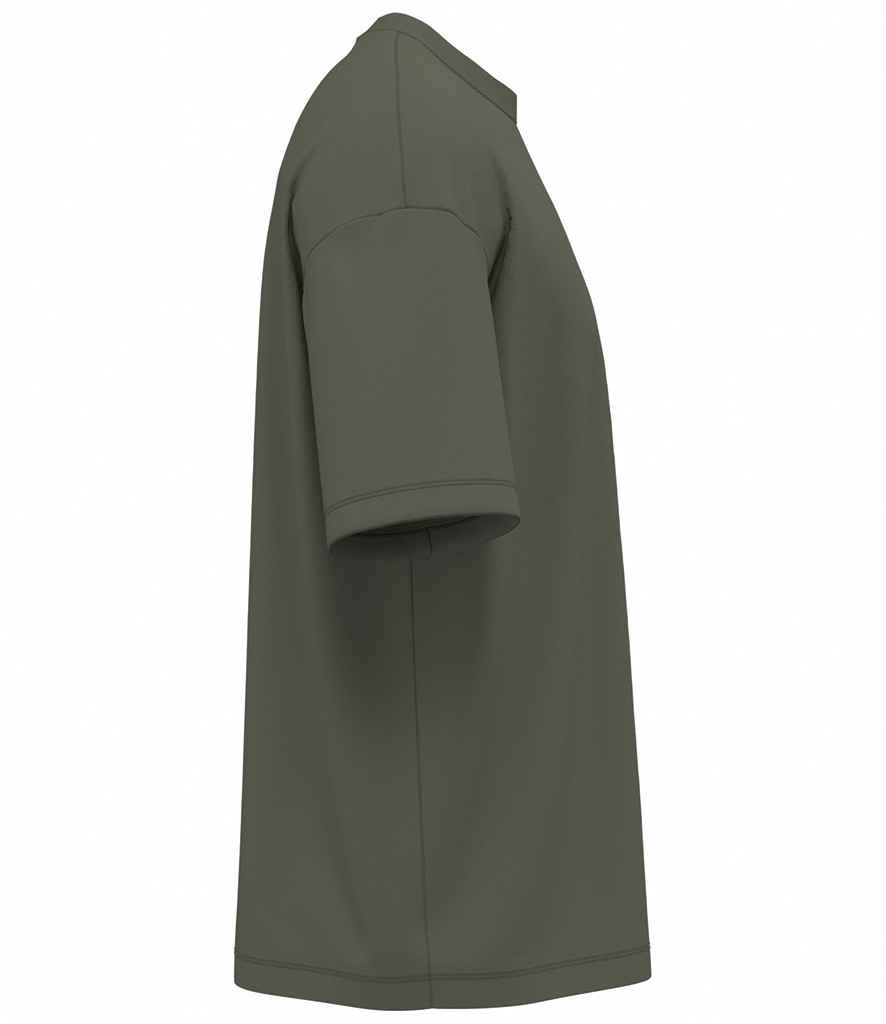 Native Spirit Oversized T-Shirt in Organic Khaki, side view