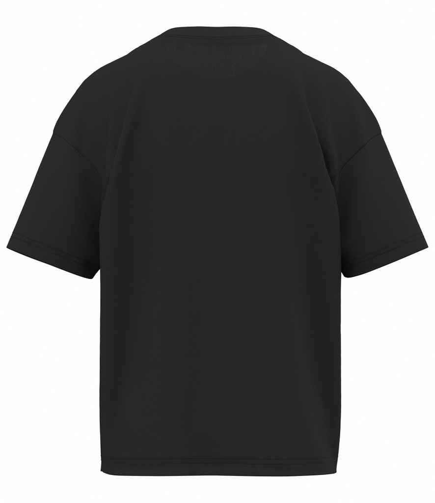 Native Spirit Kids Oversized T-Shirt in Black, back view