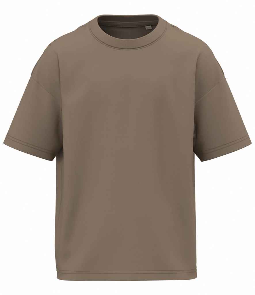Native Spirit Kids Oversized T-Shirt in Driftwood, front view