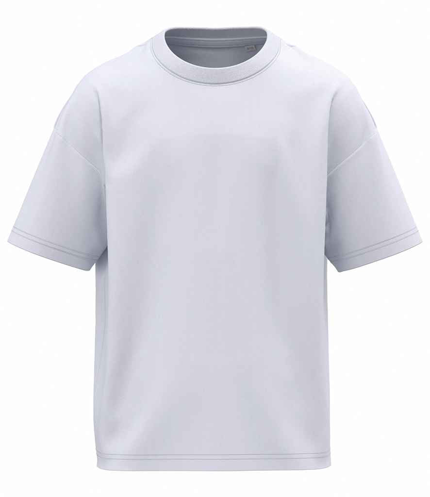 Native Spirit Kids Oversized T-Shirt in White, front view