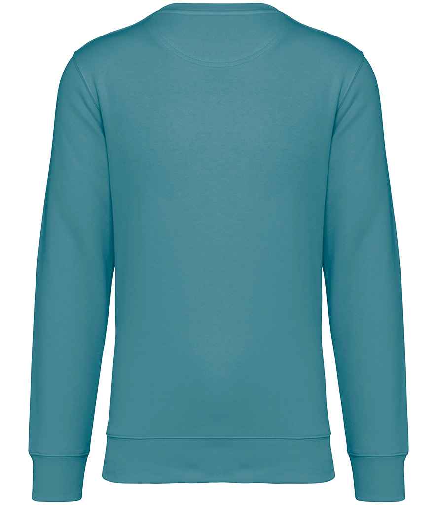 Native Spirit Unisex Heavyweight Crew Neck Sweatshirt in Adriatic Blue, back view
