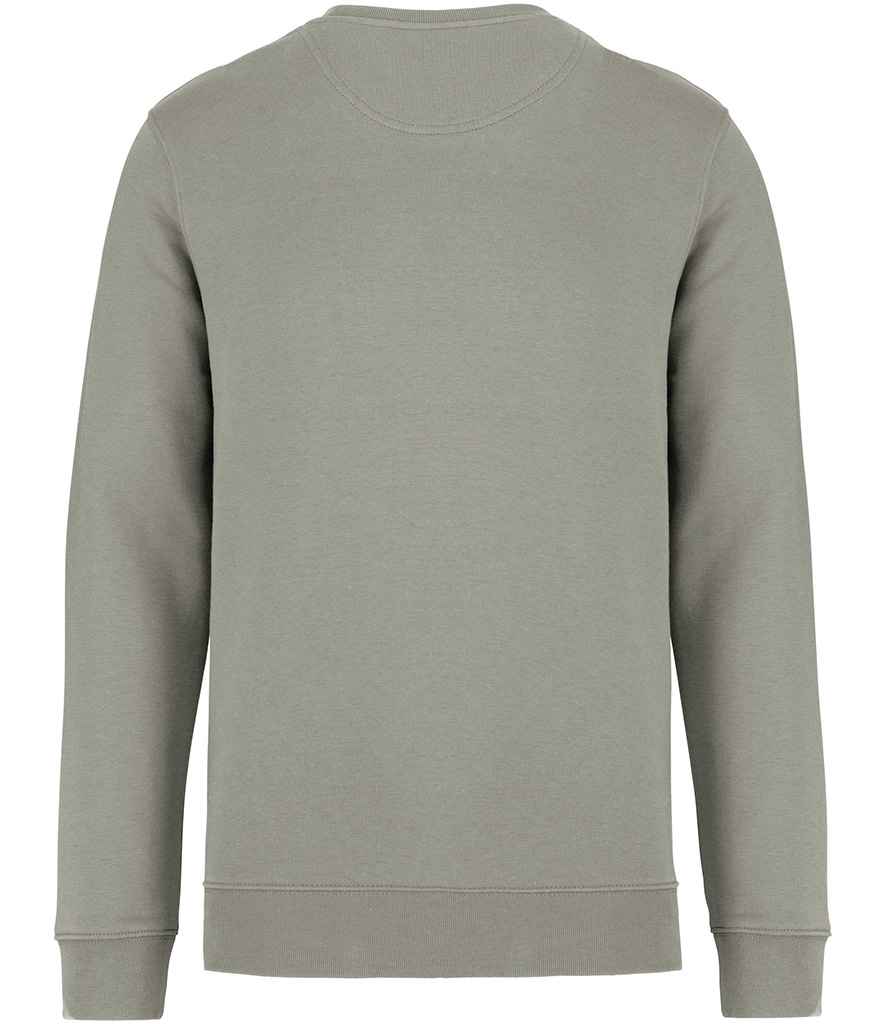 Native Spirit Unisex Heavyweight Crew Neck Sweatshirt in Almond Green, back view