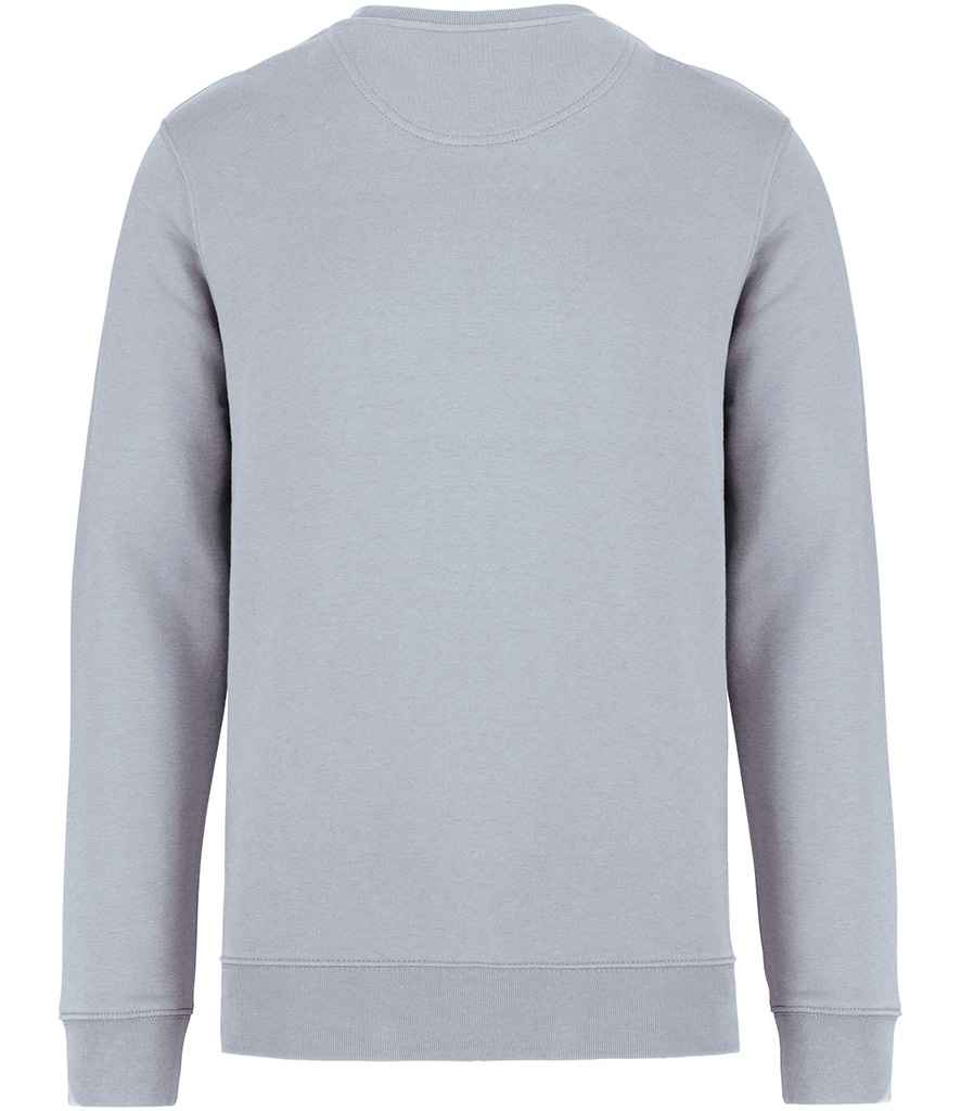 Native Spirit Unisex Heavyweight Crew Neck Sweatshirt in Aquamarine, back view