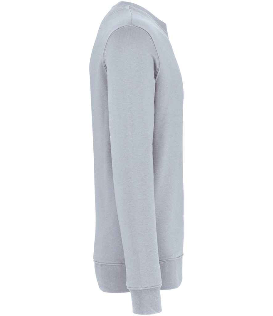 Native Spirit Unisex Heavyweight Crew Neck Sweatshirt in Aquamarine, side view