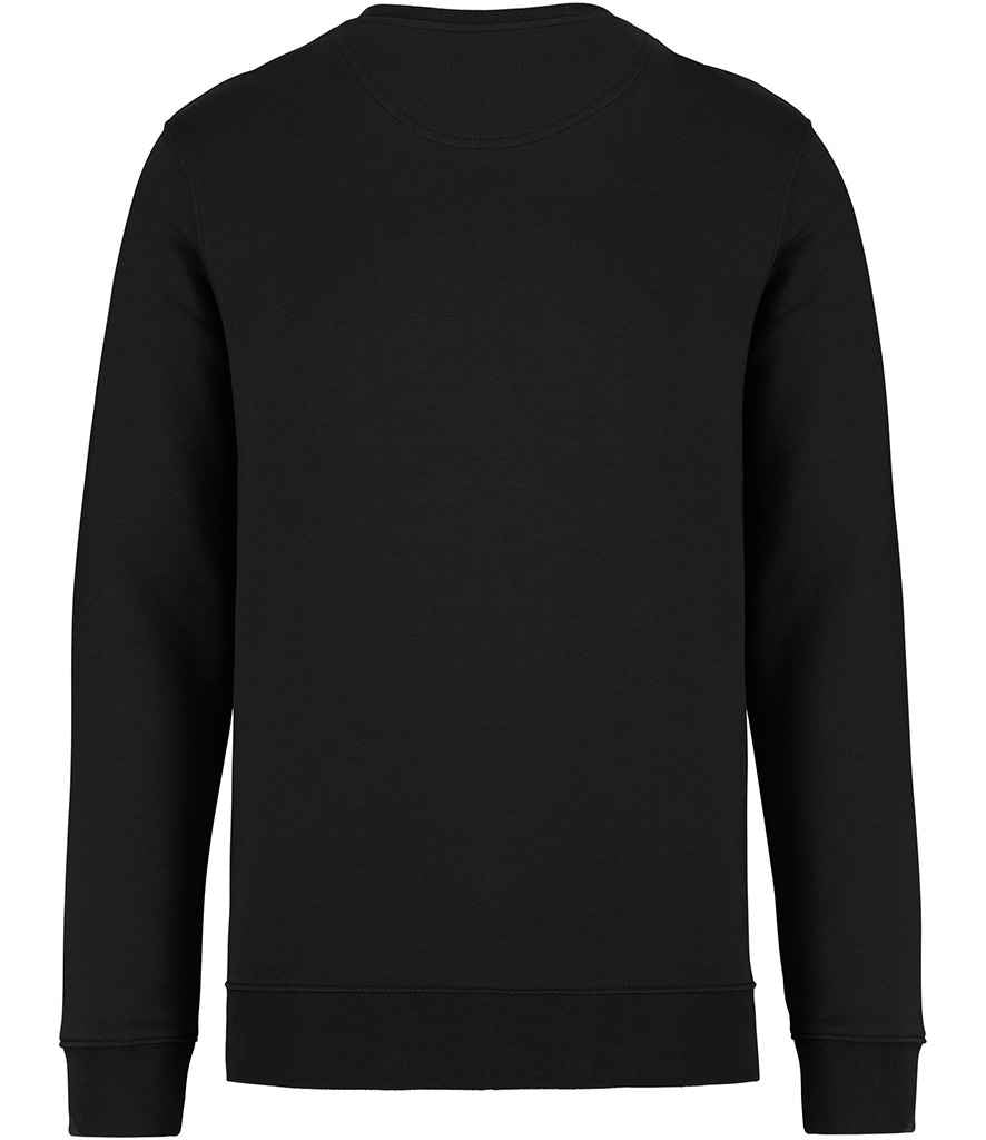 Native Spirit Unisex Heavyweight Crew Neck Sweatshirt in Black, back view