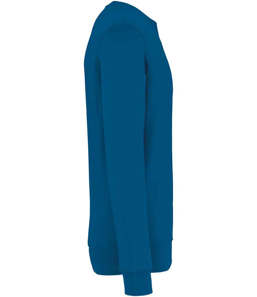 Native Spirit Unisex Heavyweight Crew Neck Sweatshirt in Blue Sapphire, side view