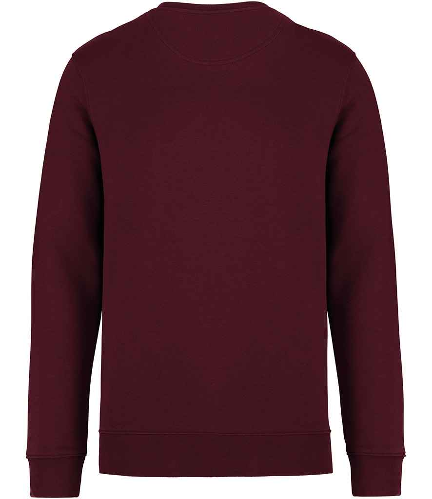Native Spirit Unisex Heavyweight Crew Neck Sweatshirt in Dark Cherry, back view