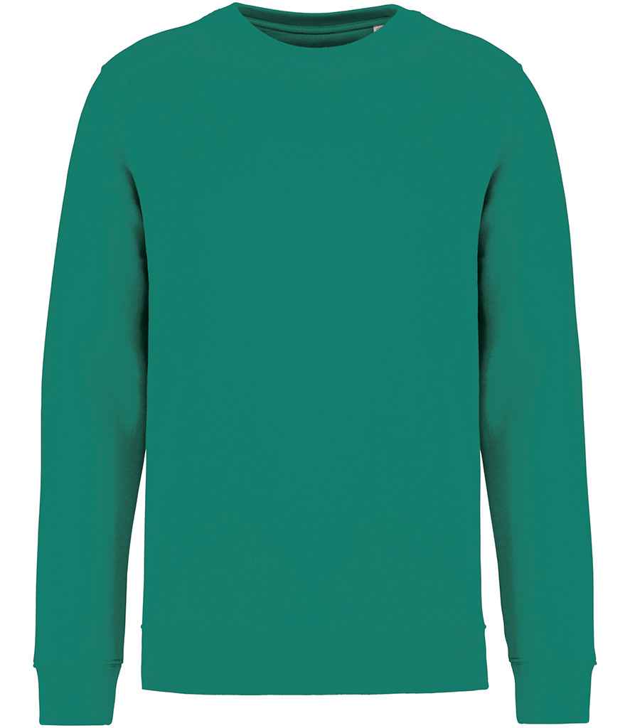 Native Spirit Unisex Heavyweight Crew Neck Sweatshirt in Gemstone Green, front view