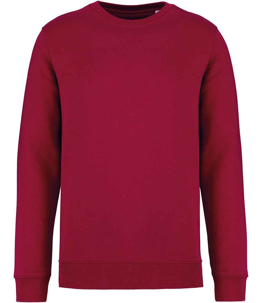 Native Spirit Unisex Heavyweight Crew Neck Sweatshirt in Hibiscus Red, front view