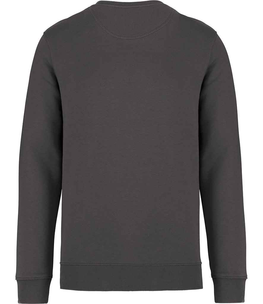 Native Spirit Unisex Heavyweight Crew Neck Sweatshirt in Iron Grey, back view