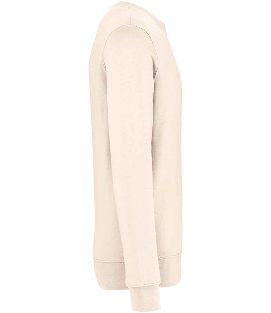 Native Spirit Unisex Heavyweight Crew Neck Sweatshirt in Ivory, side view