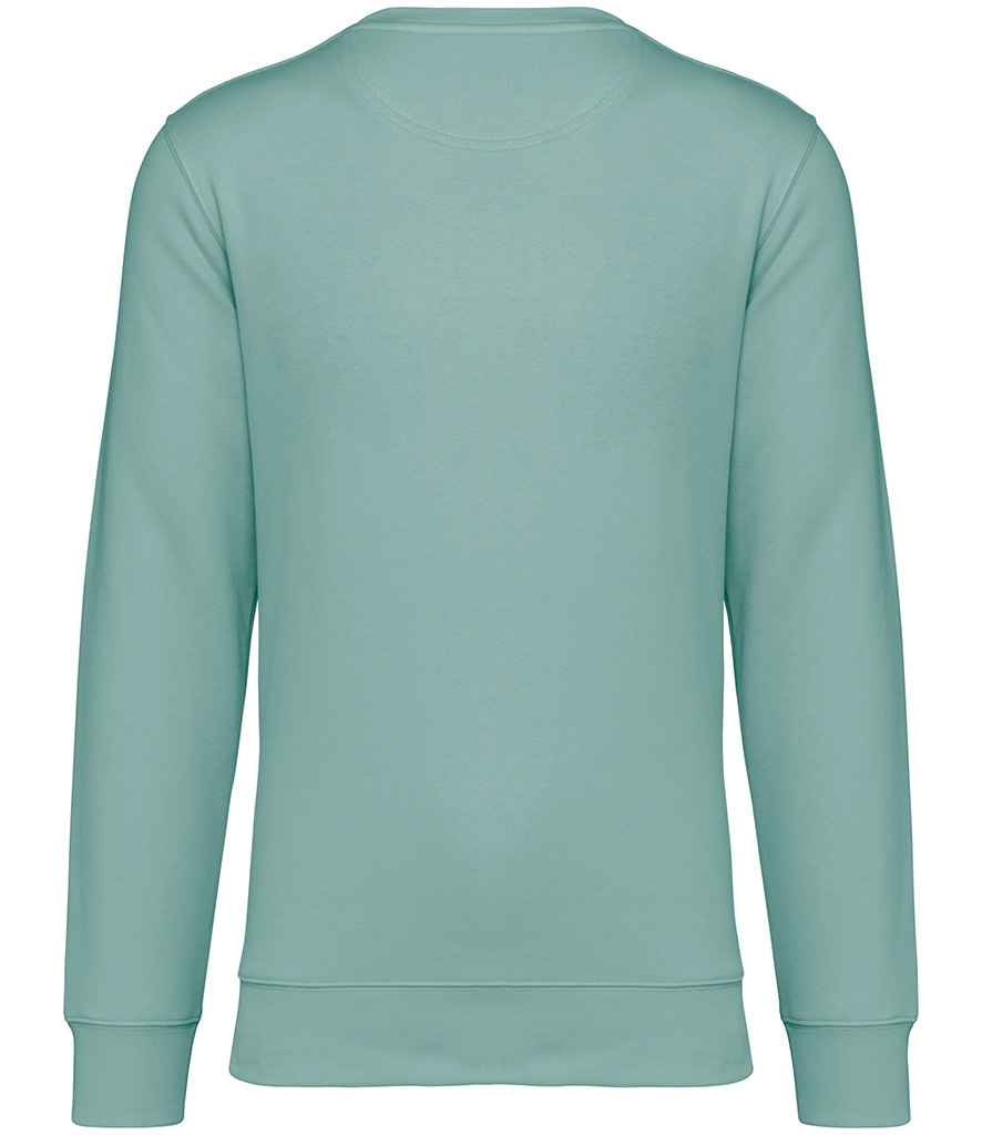 Native Spirit Unisex Heavyweight Crew Neck Sweatshirt in Jade Green, back view