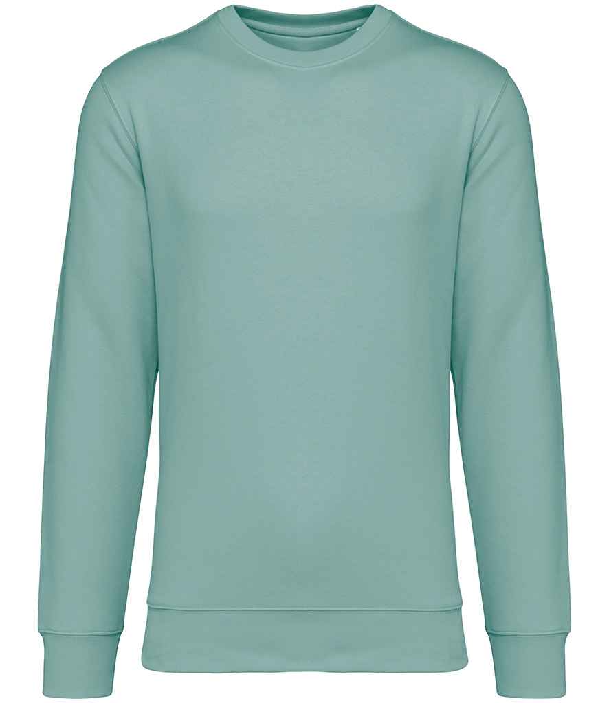 Native Spirit Unisex Heavyweight Crew Neck Sweatshirt in Jade Green, front view