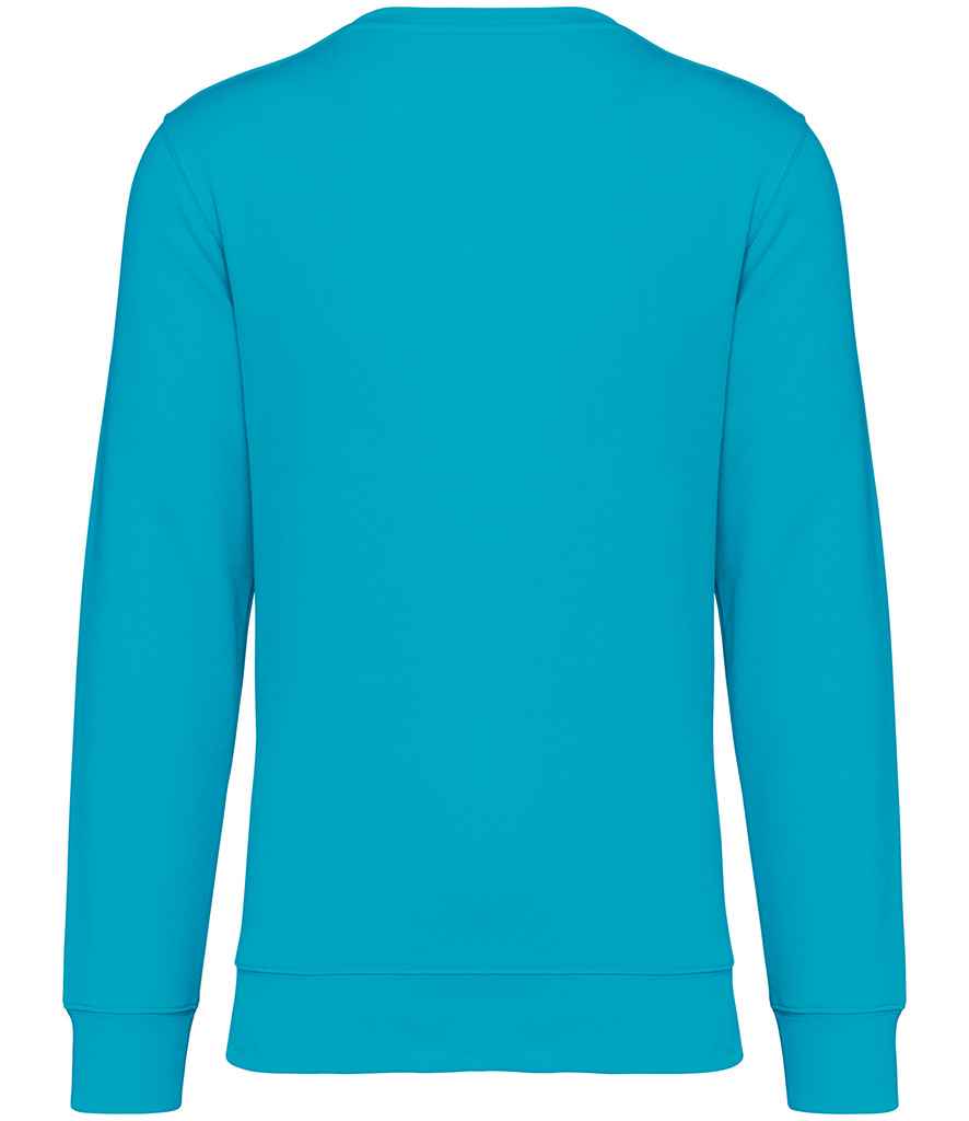 Native Spirit Unisex Heavyweight Crew Neck Sweatshirt in Light Turquoise, back view
