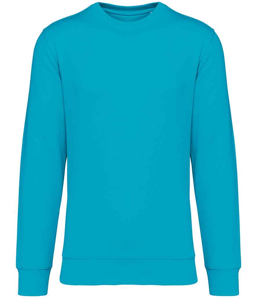 Native Spirit Unisex Heavyweight Crew Neck Sweatshirt in Light Turquoise, front view