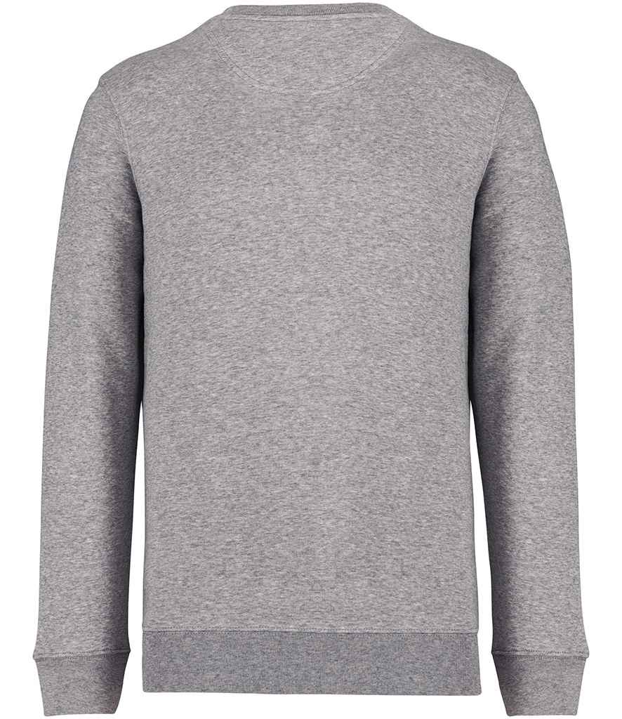 Native Spirit Unisex Heavyweight Crew Neck Sweatshirt in Moon Grey Heather, back view