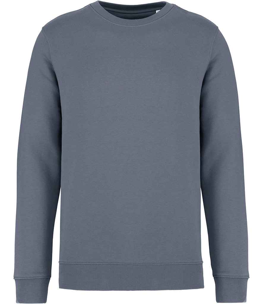 Native Spirit Unisex Heavyweight Crew Neck Sweatshirt in Mineral Grey, front view