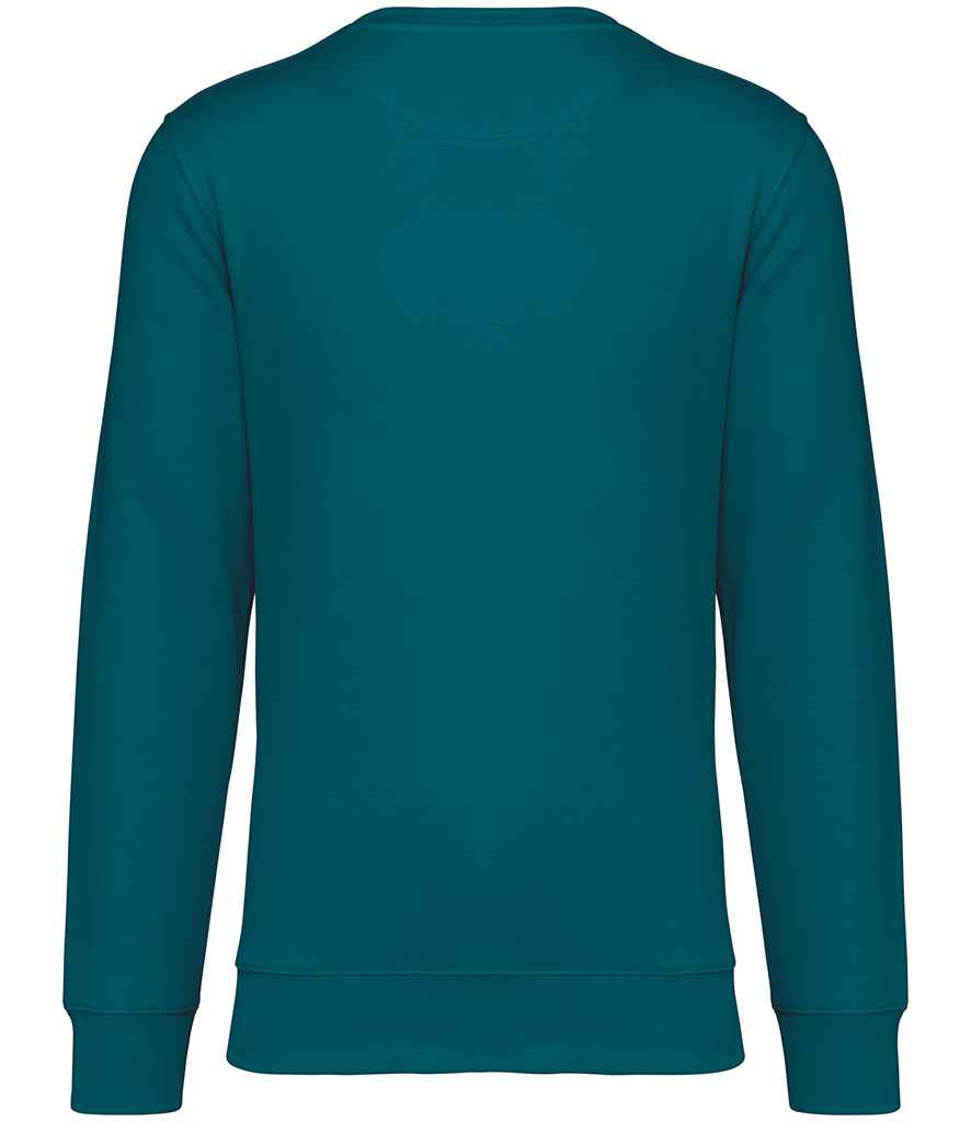 Native Spirit Unisex Heavyweight Crew Neck Sweatshirt in Peacock Green, back view