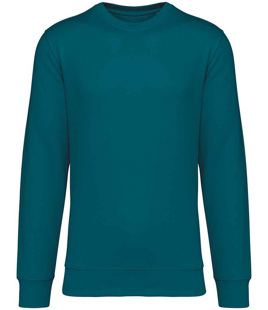 Native Spirit Unisex Heavyweight Crew Neck Sweatshirt in Peacock Green, front view