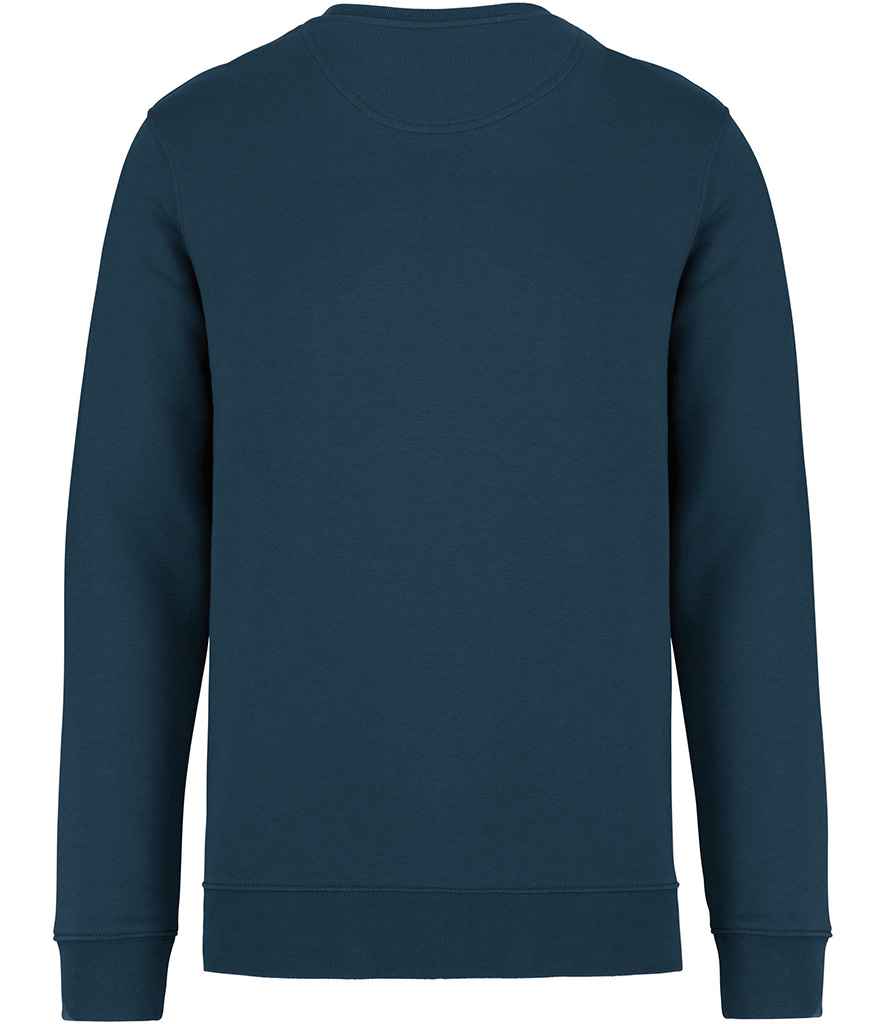 Native Spirit Unisex Heavyweight Crew Neck Sweatshirt in Peacock Blue, back view