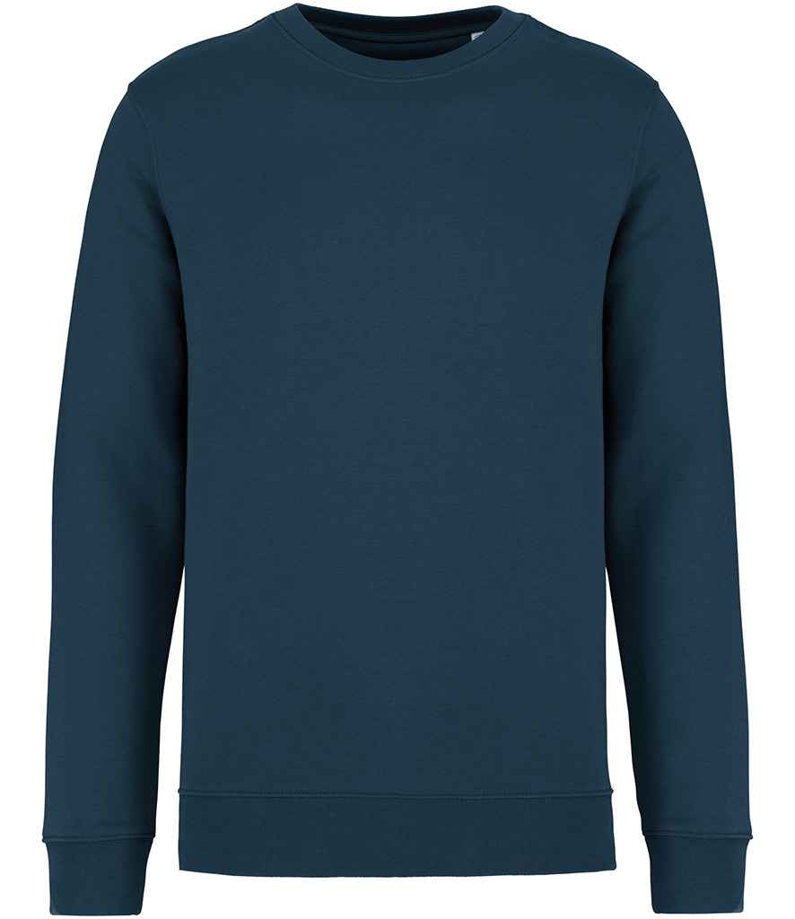 Native Spirit Unisex Heavyweight Crew Neck Sweatshirt in Peacock Blue, front view