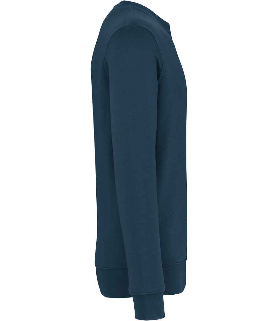 Native Spirit Unisex Heavyweight Crew Neck Sweatshirt in Peacock Blue, side view