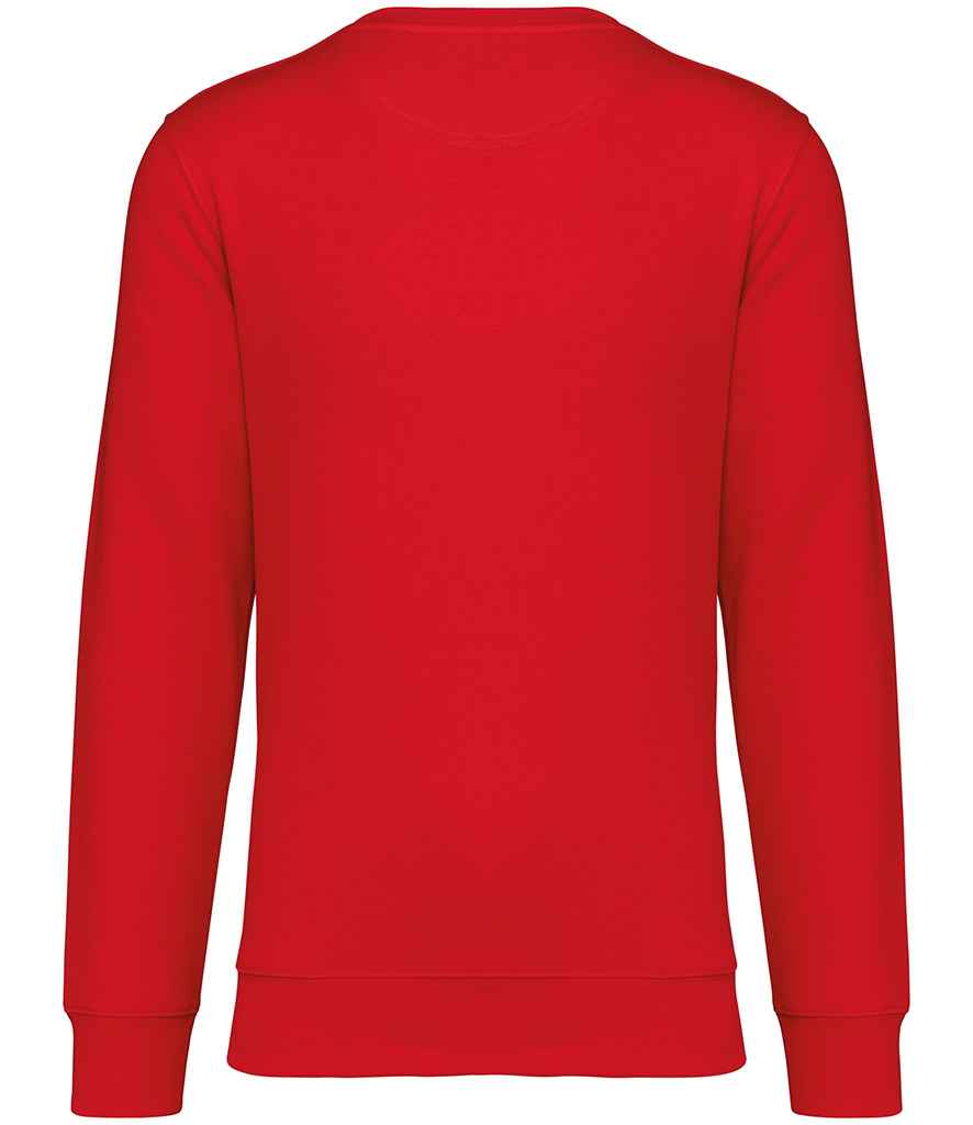 Native Spirit Unisex Heavyweight Crew Neck Sweatshirt in Poppy Red, back view