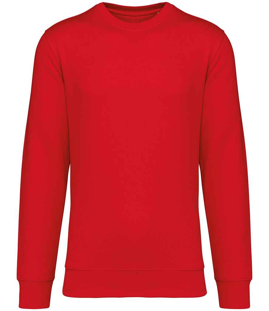 Native Spirit Unisex Heavyweight Crew Neck Sweatshirt in Poppy Red, front view