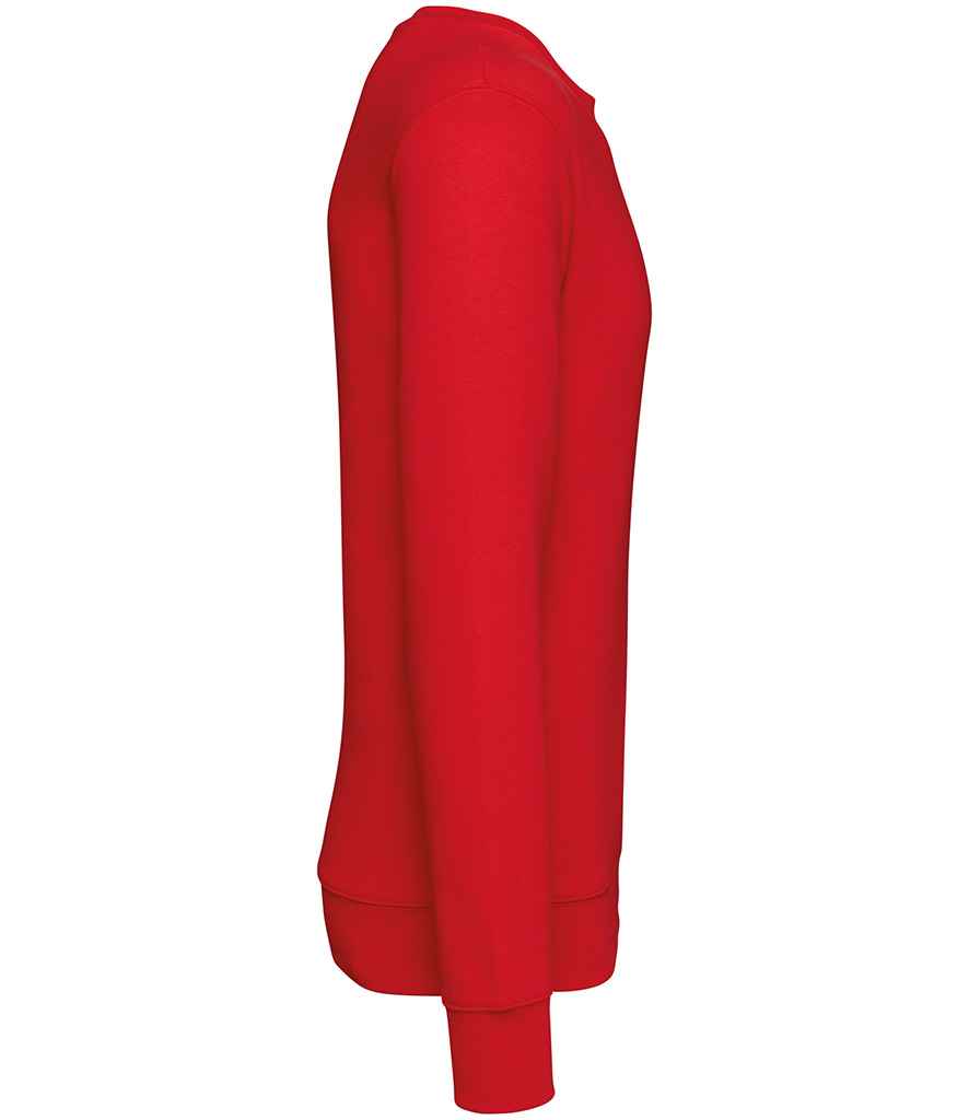 Native Spirit Unisex Heavyweight Crew Neck Sweatshirt in Poppy Red, side view