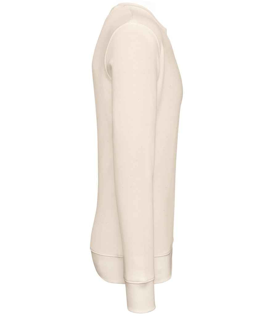 Native Spirit Unisex Heavyweight Crew Neck Sweatshirt in Raw Natural, side view