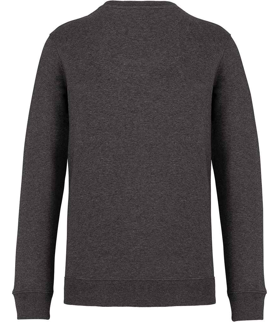 Native Spirit Unisex Heavyweight Crew Neck Sweatshirt in Volcano Grey Heather, back view
