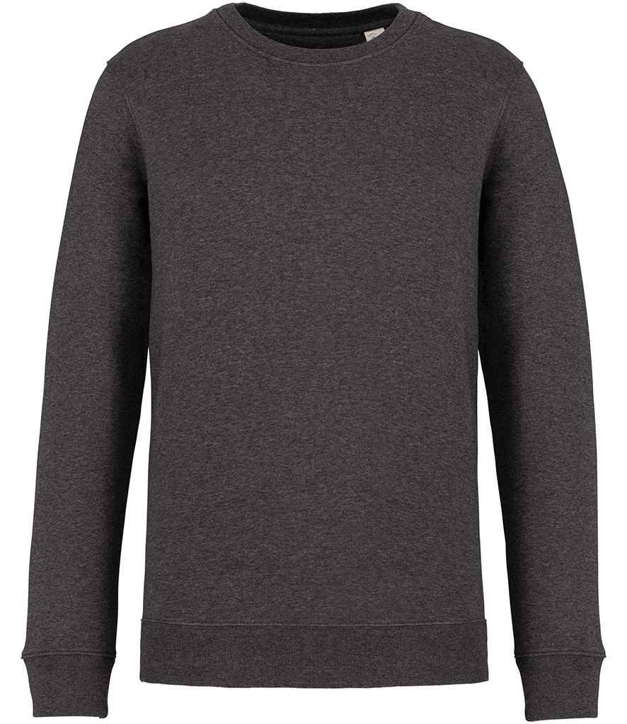 Native Spirit Unisex Heavyweight Crew Neck Sweatshirt in Volcano Grey Heather, front view