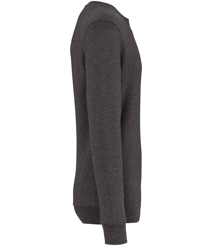 Native Spirit Unisex Heavyweight Crew Neck Sweatshirt in Volcano Grey Heather, side view