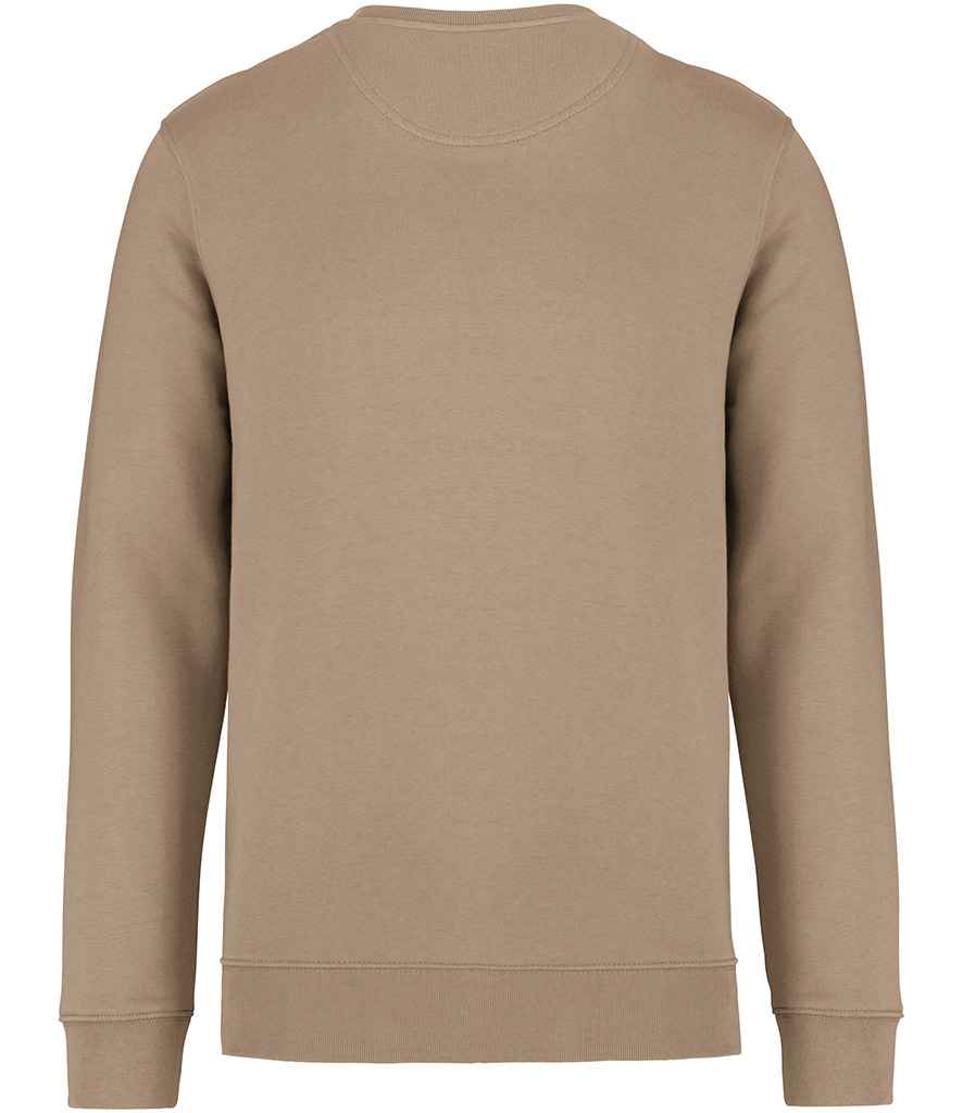 Native Spirit Unisex Heavyweight Crew Neck Sweatshirt in Wet Sand, back view