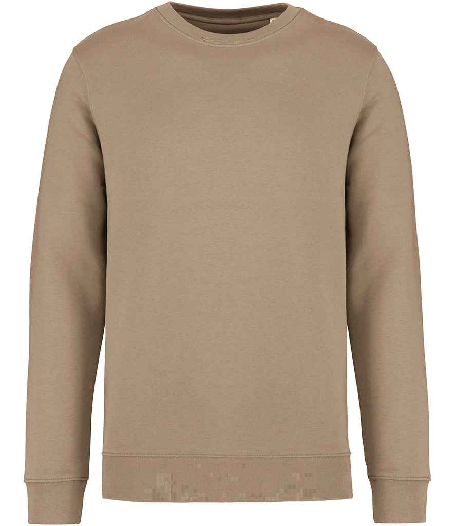 Native Spirit Unisex Heavyweight Crew Neck Sweatshirt in Wet Sand, front view