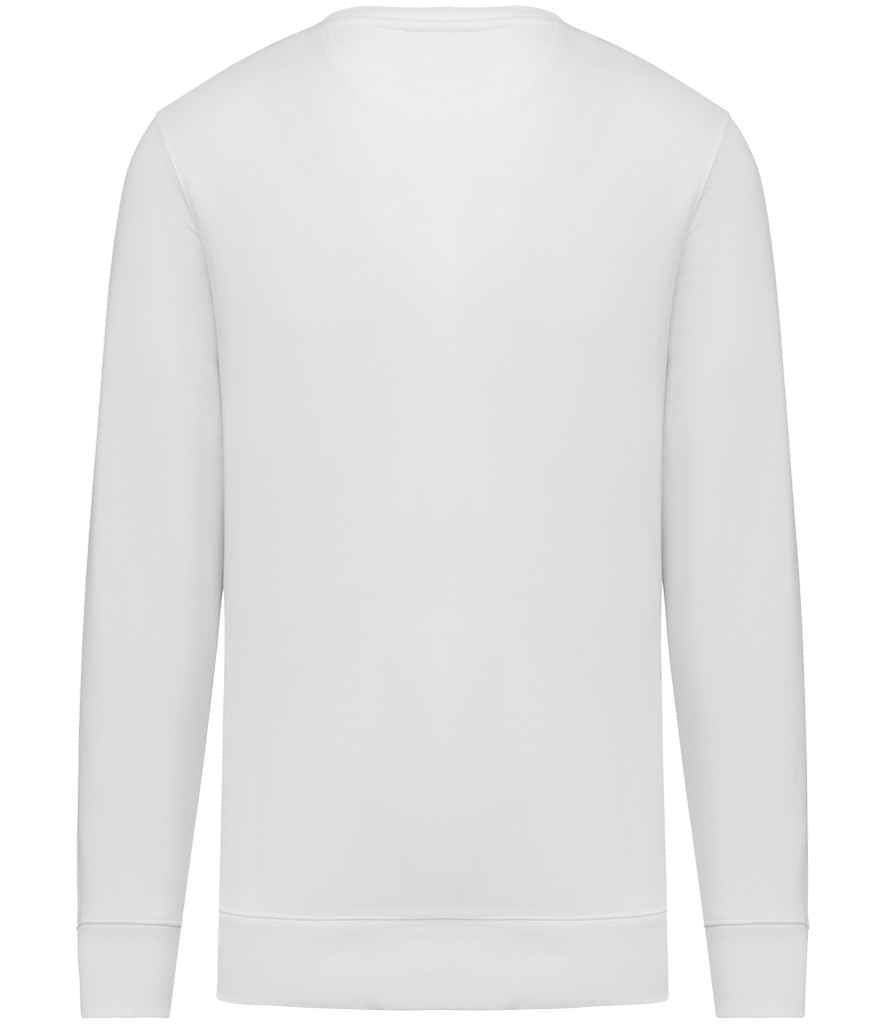 Native Spirit Unisex Heavyweight Crew Neck Sweatshirt in White, back view