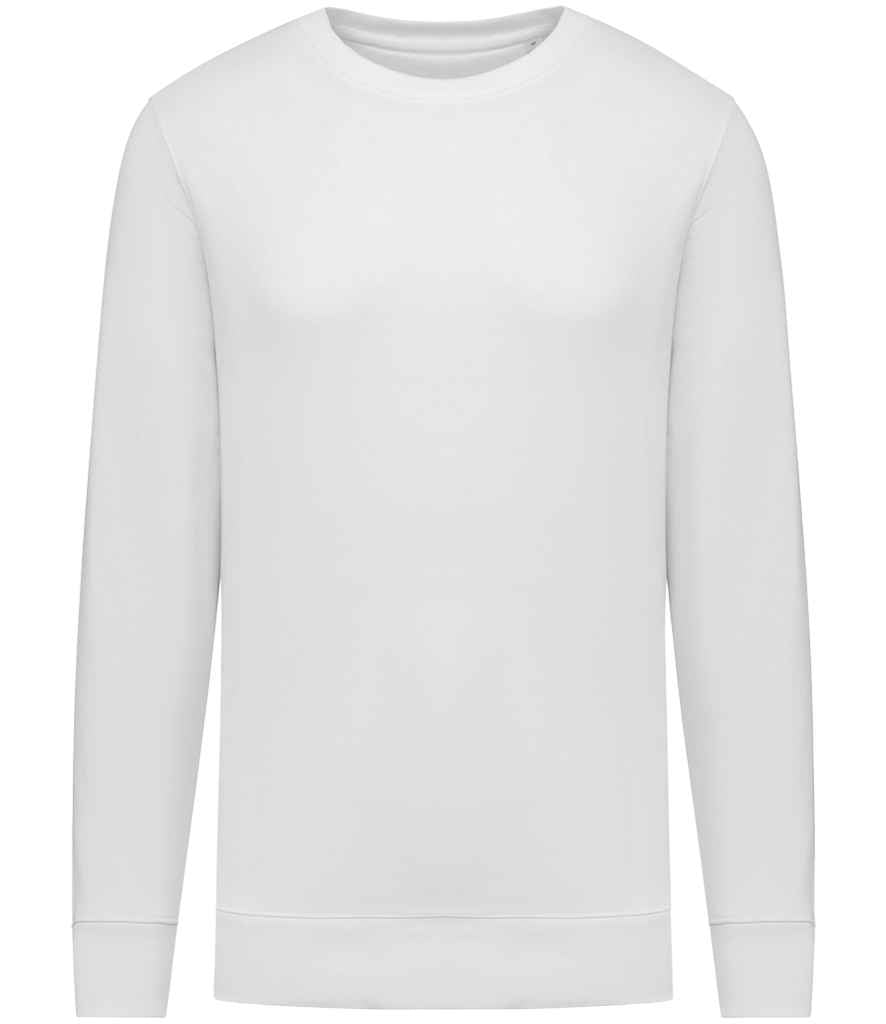 Native Spirit Unisex Heavyweight Crew Neck Sweatshirt in White, front view