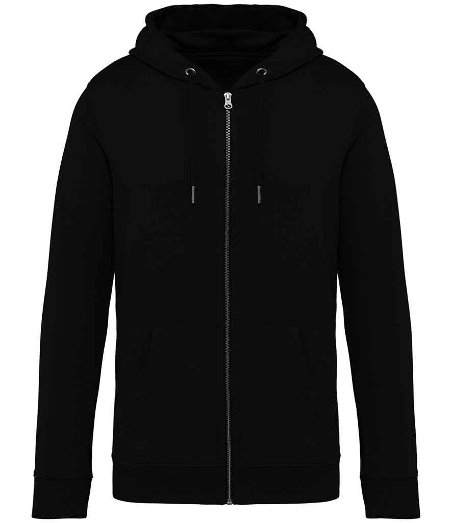 Native Spirit Unisex Full Zip Hoodie in Black, front view
