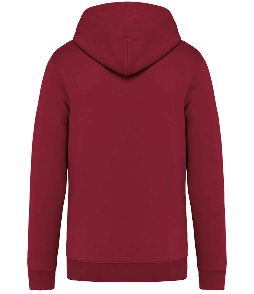 Native Spirit Unisex Full Zip Hoodie in Hibiscus Red, back view