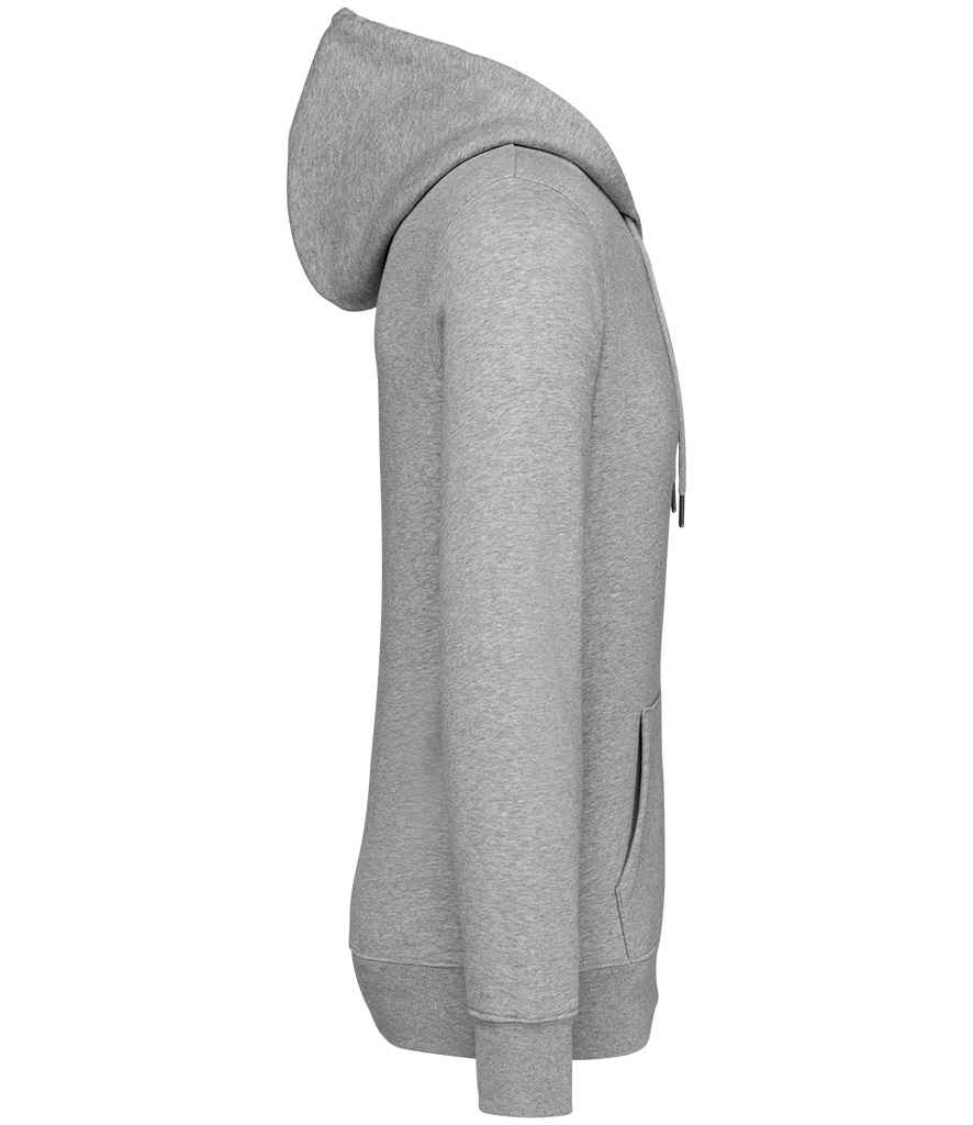 Native Spirit Unisex Full Zip Hoodie in Moon Grey Heather, side view
