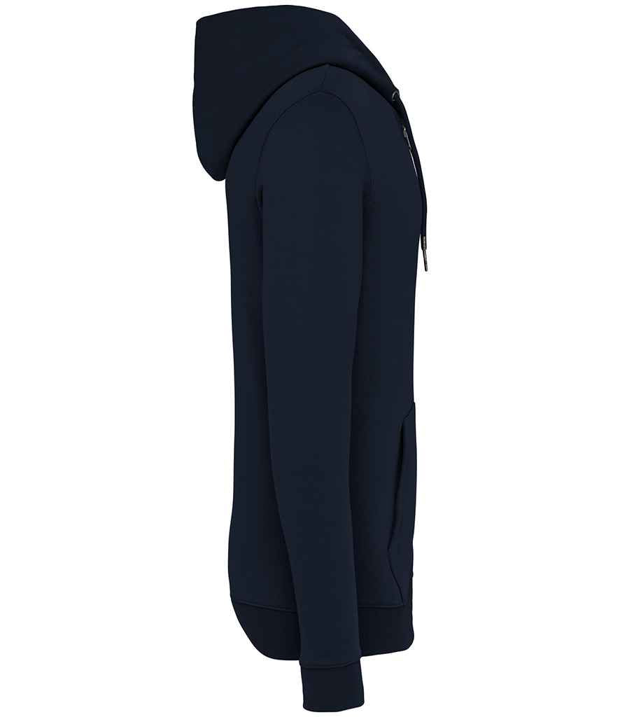 Native Spirit Unisex Full Zip Hoodie in Navy, side view