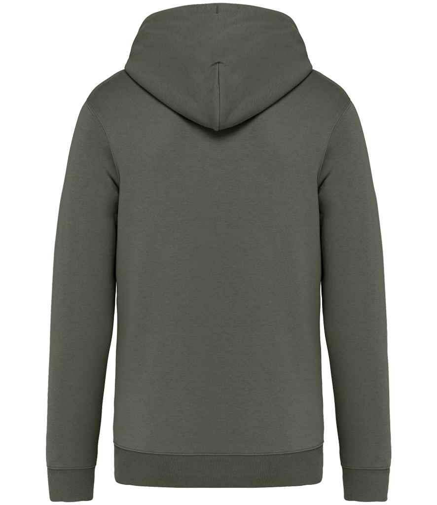 Native Spirit Unisex Full Zip Hoodie in Organic Khaki, back view