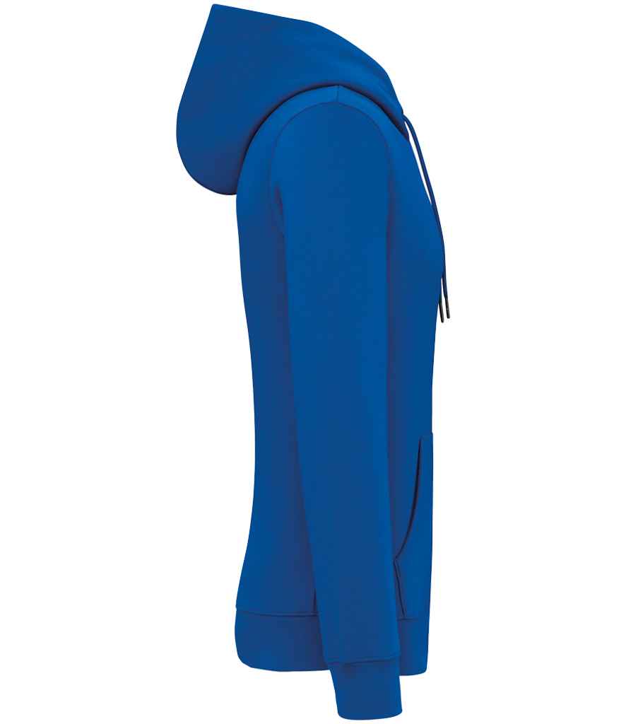 Native Spirit Unisex Full Zip Hoodie in Sea Blue, side view