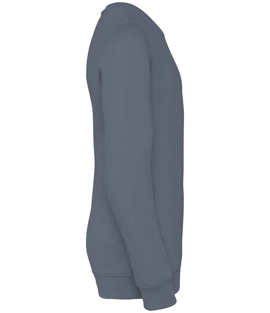 Native Spirit Kids Crew Neck Sweatshirt in Mineral Grey, side view