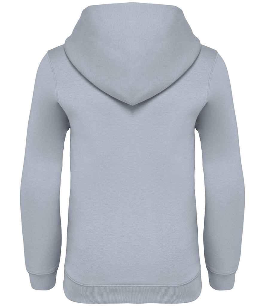 Native Spirit Kids Hooded Sweatshirt in Aquamarine, back view